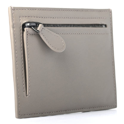 Bottega Veneta Calfskin Intrecciato Card Case New Steel 3 of 8