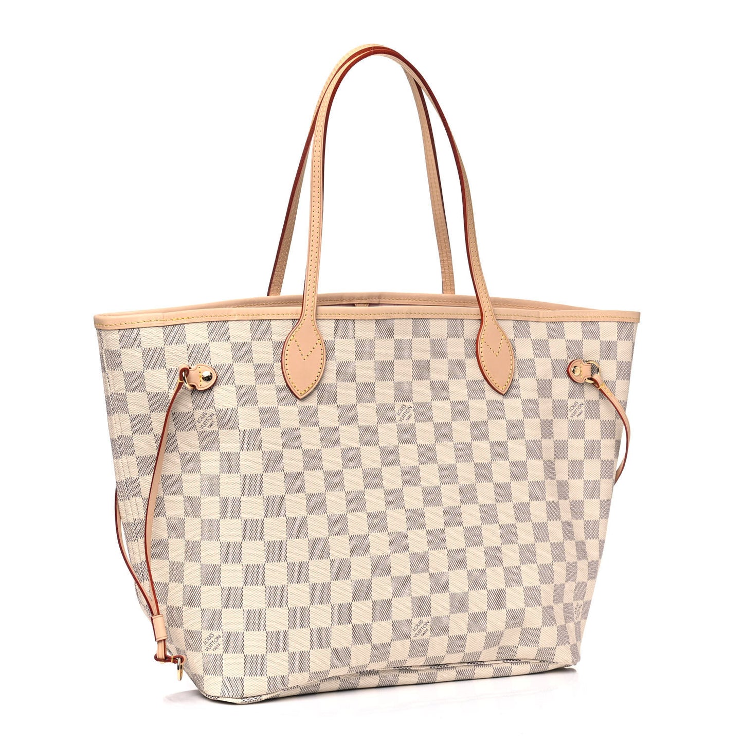 Damier Azur Neo Neverfull MM Rose Ballerine