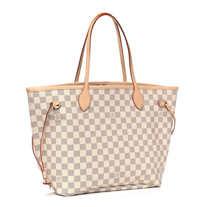Louis Vuitton Damier Azur Neo Neverfull MM Rose Ballerine 2 of 4