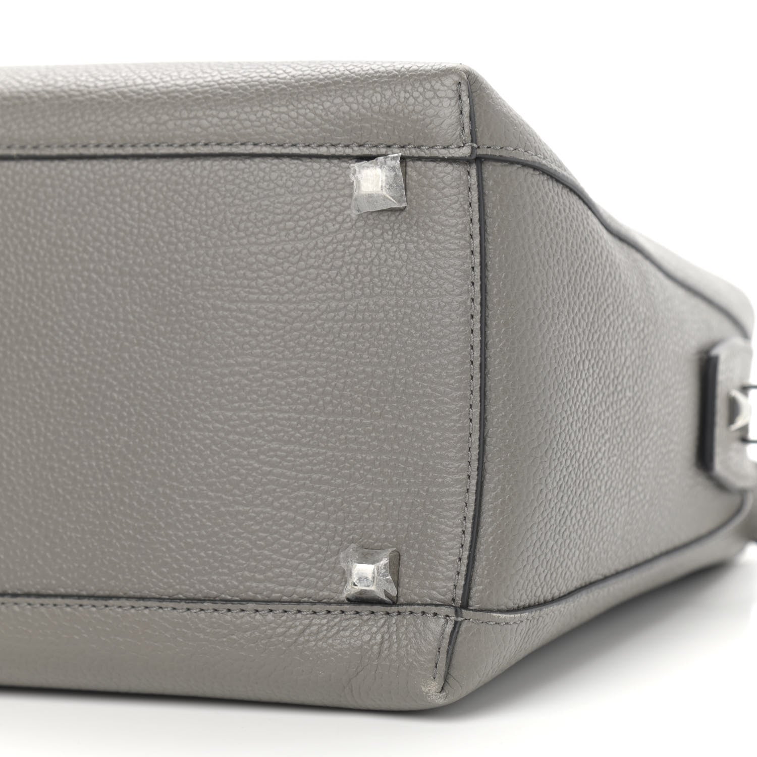 MCM Grained Calfskin Large Ella Boston Grey 9 of 12