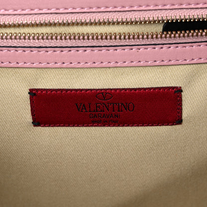 Valentino Garavani Vitello Large Glam Lock Rockstud Flap Pop Gardenia 6 of 16