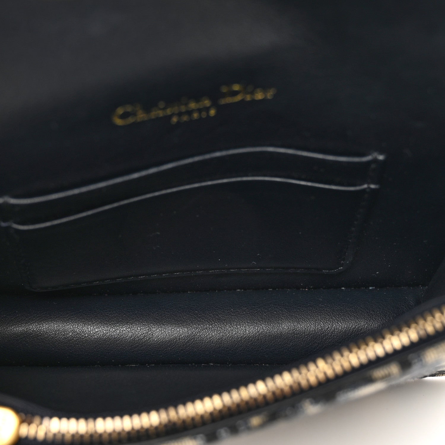 Christian Dior Oblique Saddle Belt Bag Blue 5 of 9