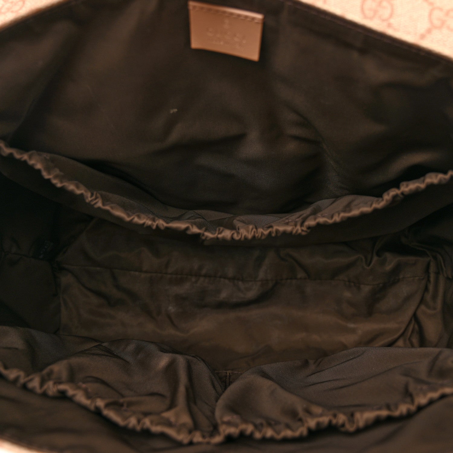 Gucci GG Supreme Monogram Messenger Diaper Bag Beige 11 of 13