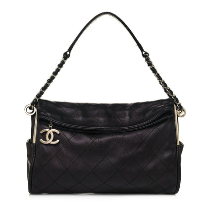 Chanel Lambskin Stitched Medium Ultimate Soft Tote Black 1 of 12