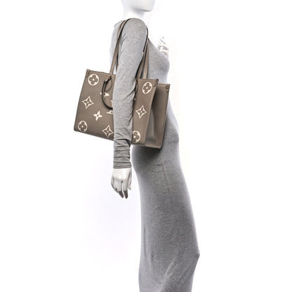 Louis Vuitton Empreinte Monogram Giant Onthego MM  Tourterelle Creme 2 of 8