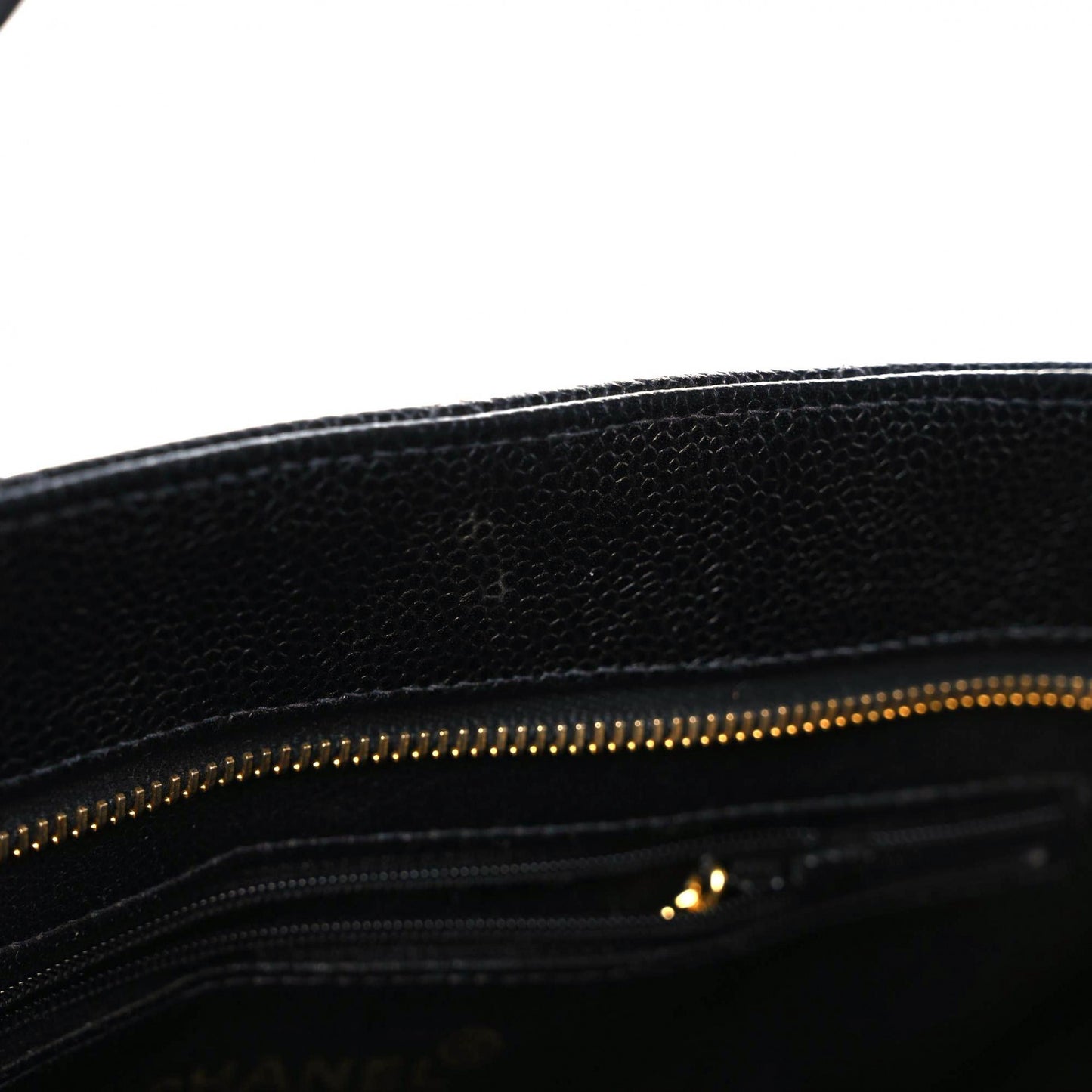 Caviar Quilted Medallion Tote Black