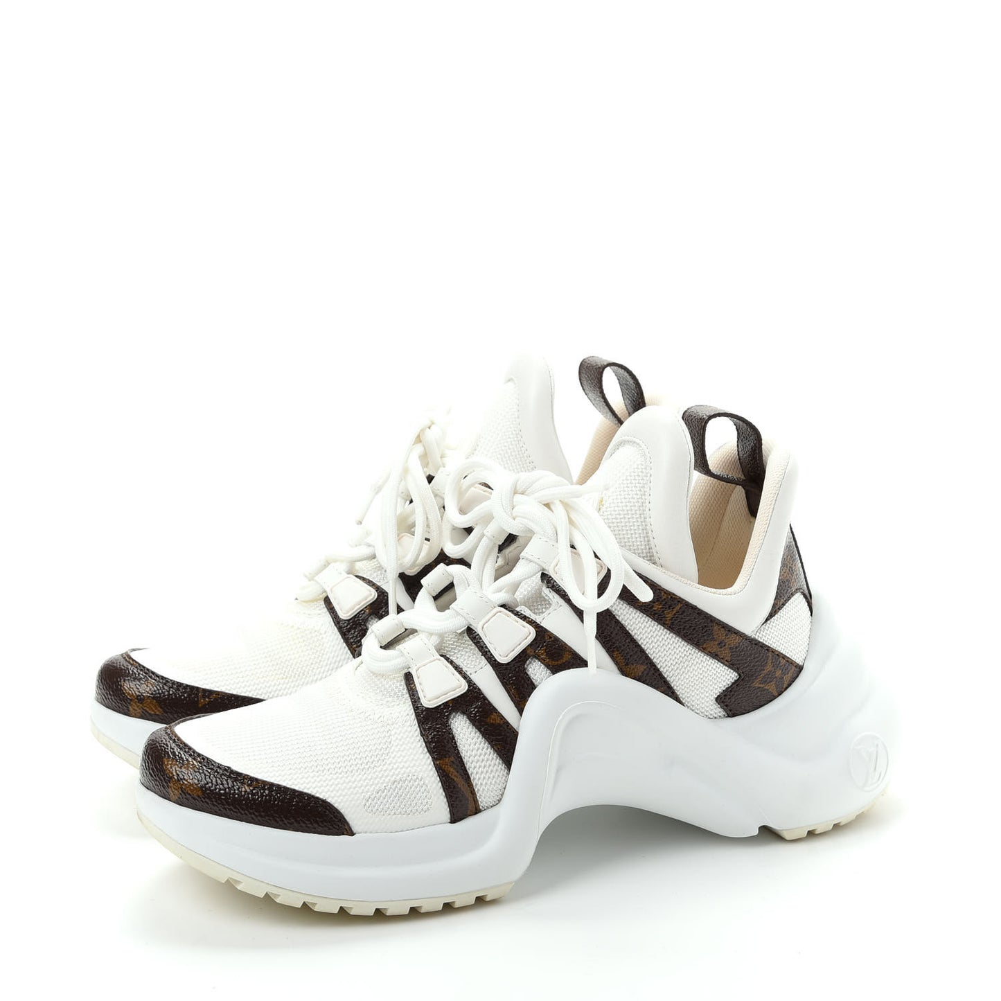 Patent Monogram LV Archlight Sneakers 37.5 White