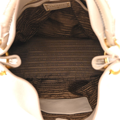 Prada Vitello Daino Shoulder Bag Argilla 5 of 13