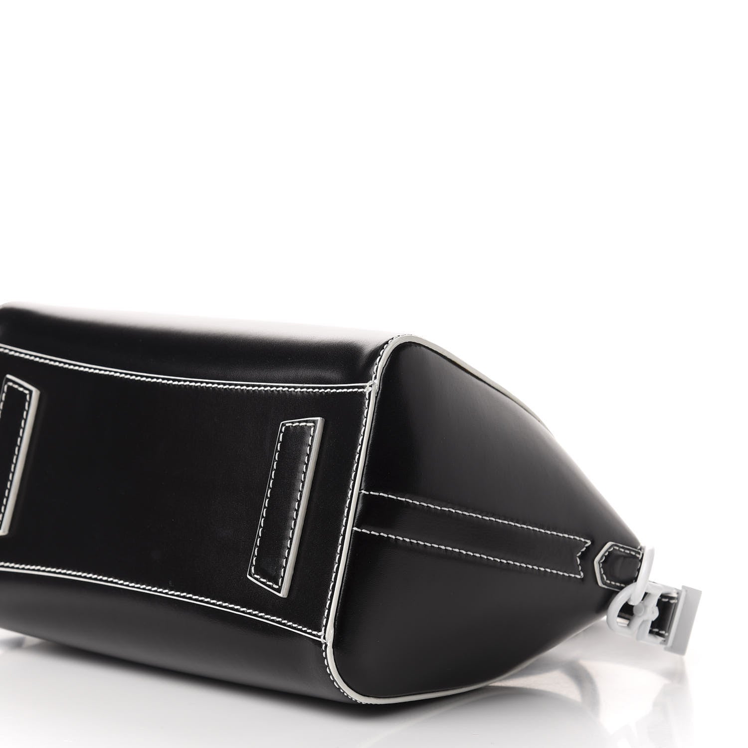 Givenchy Calfskin Contrast Topstitch Small Antigona Black White 9 of 10