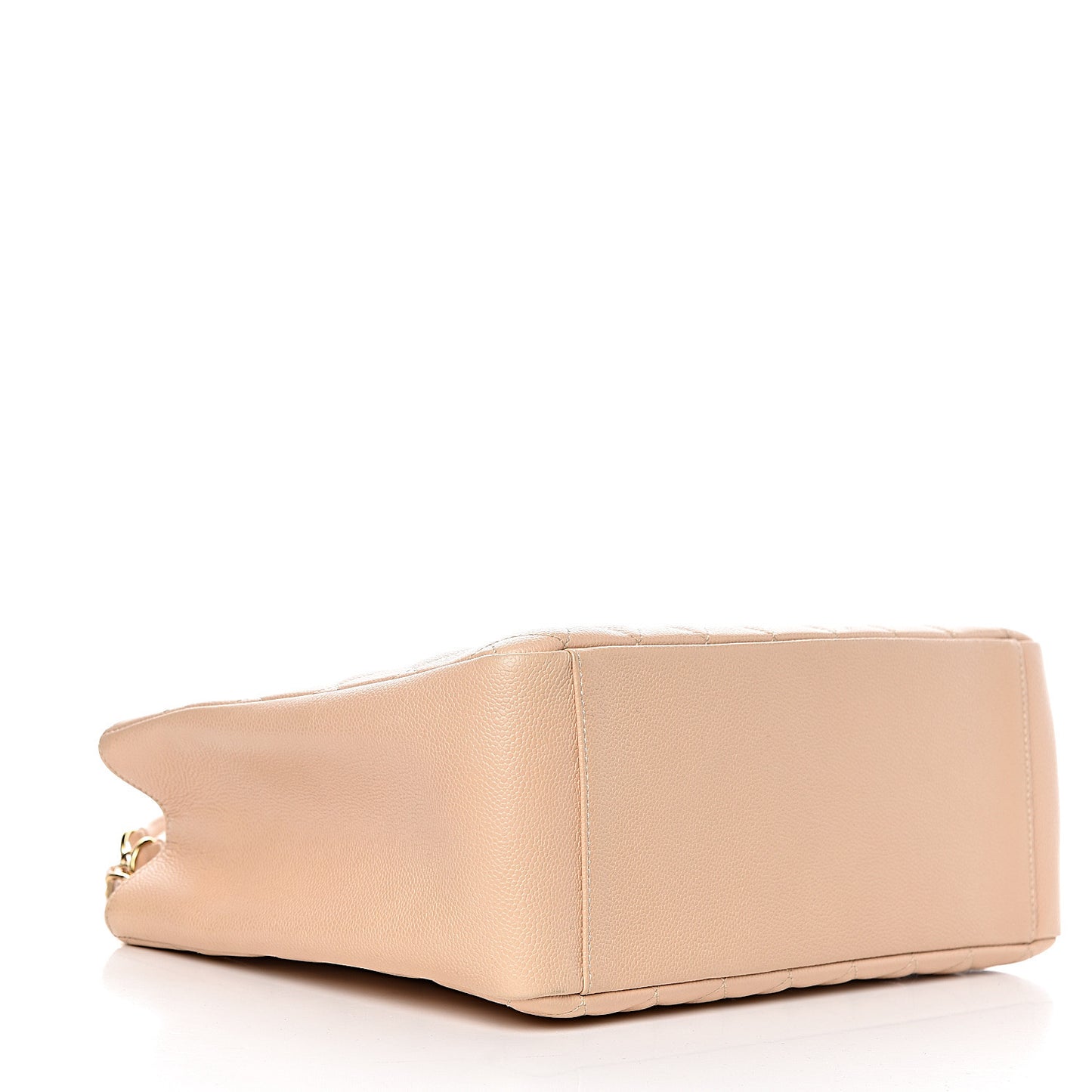 Caviar Quilted Grand Shopping Tote GST Beige Clair