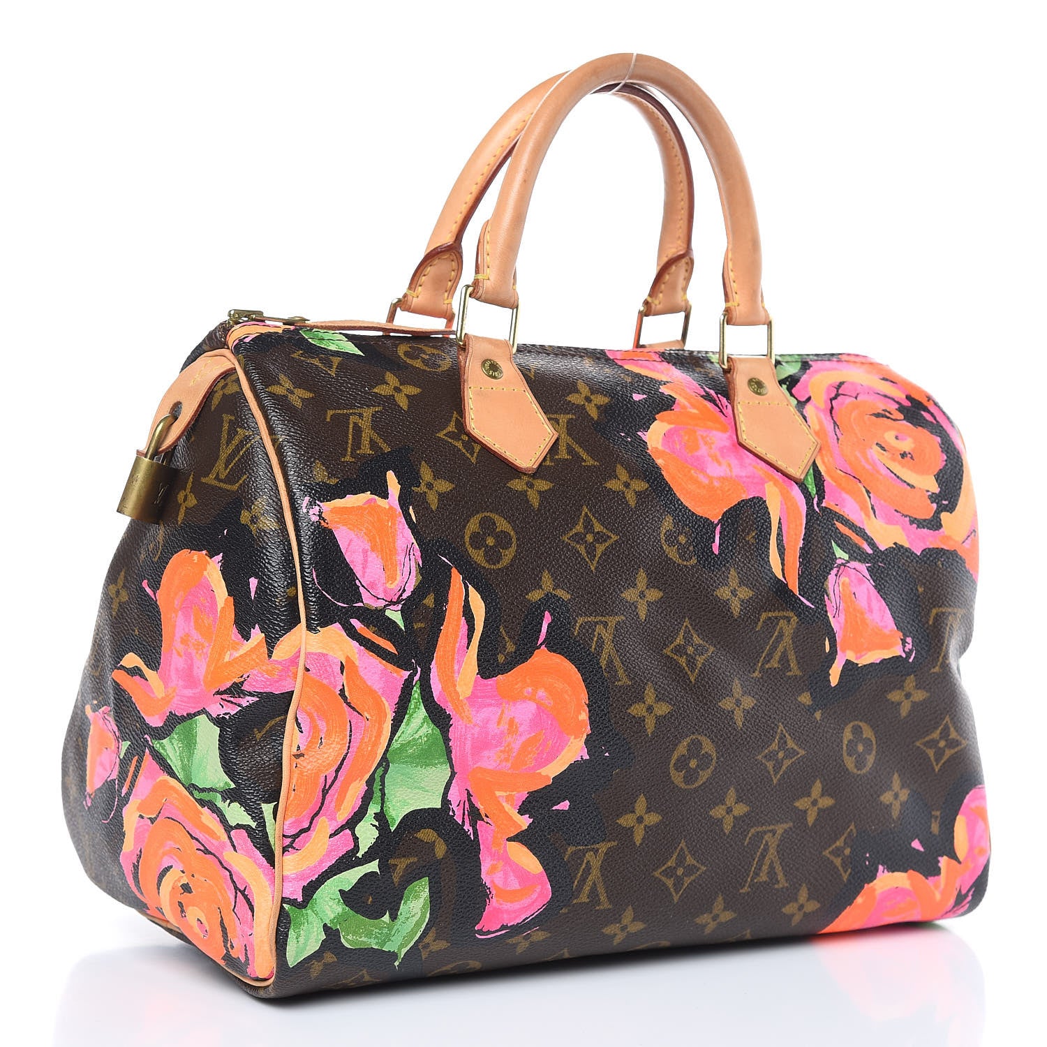 Louis Vuitton Monogram Roses Speedy 30 3 of 12