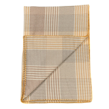 Hermes Cashmere Loomy Mosaique Blanket Champ De Ble 2 of 3