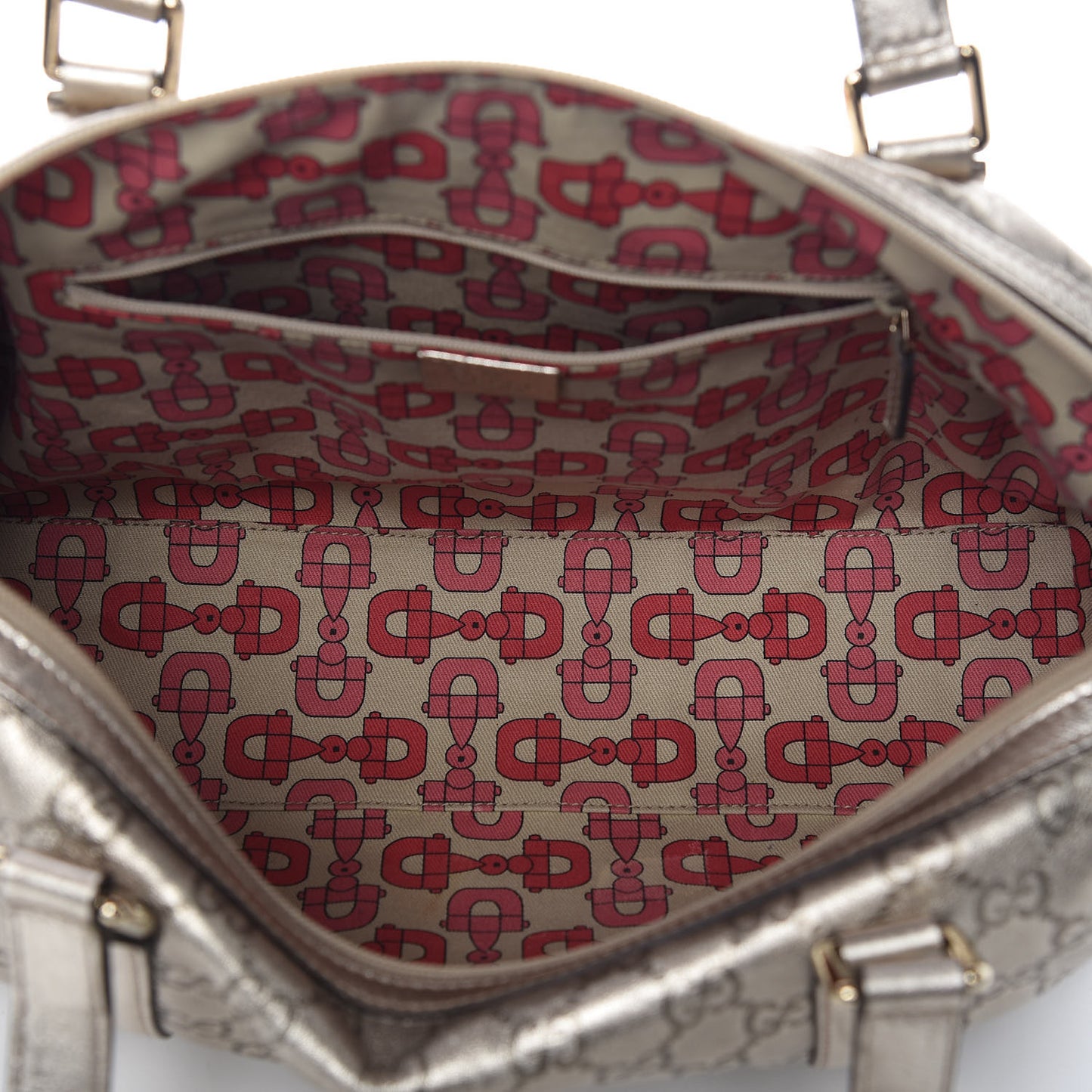 Metallic Guccissima Boston Gold
