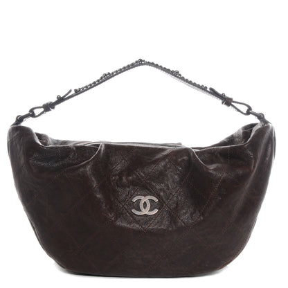 Chanel Caviar Outdoor Ligne Large Hobo Brown 1 of 7