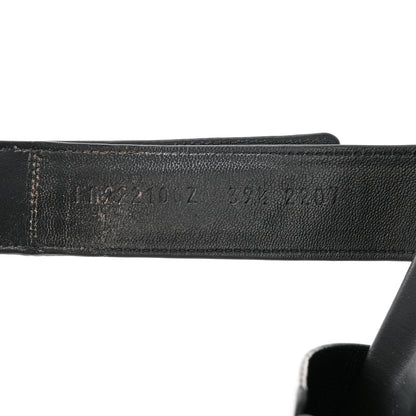 Hermes Calfskin Womens Chypre Sandals 39.5 Black 6 of 12