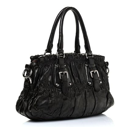 Prada Nappa Gaufre Tote Black 2 of 4