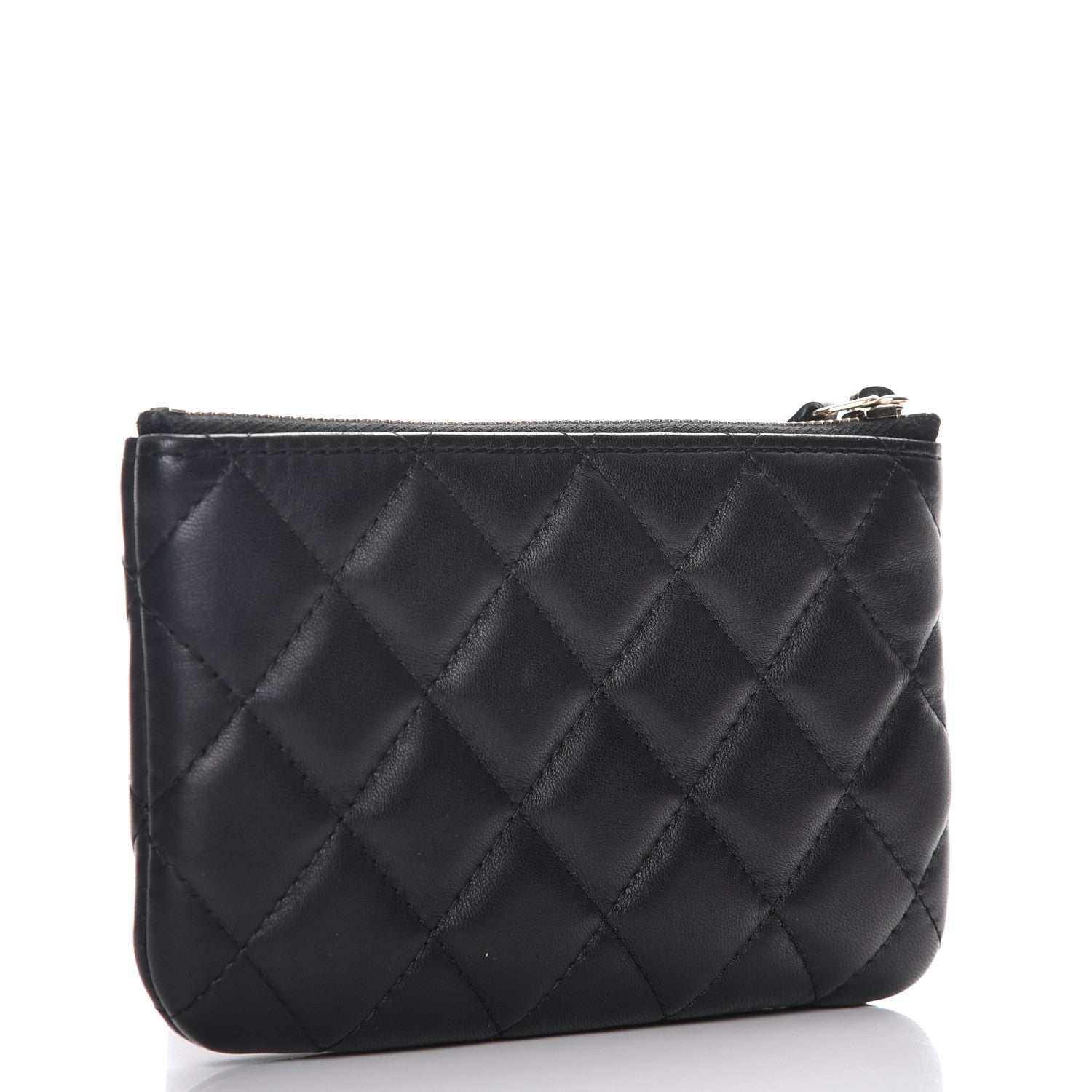 Chanel Lambskin Quilted Casino Coin Purse Black 3 of 8