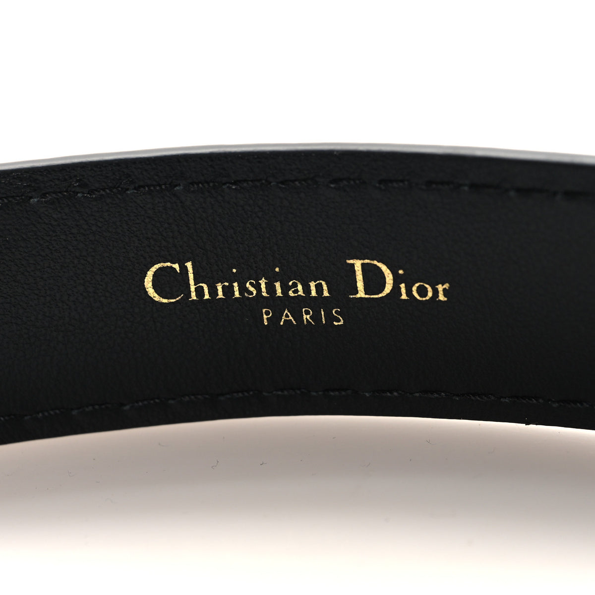 Calfskin D Fence Belt 85 34 Black