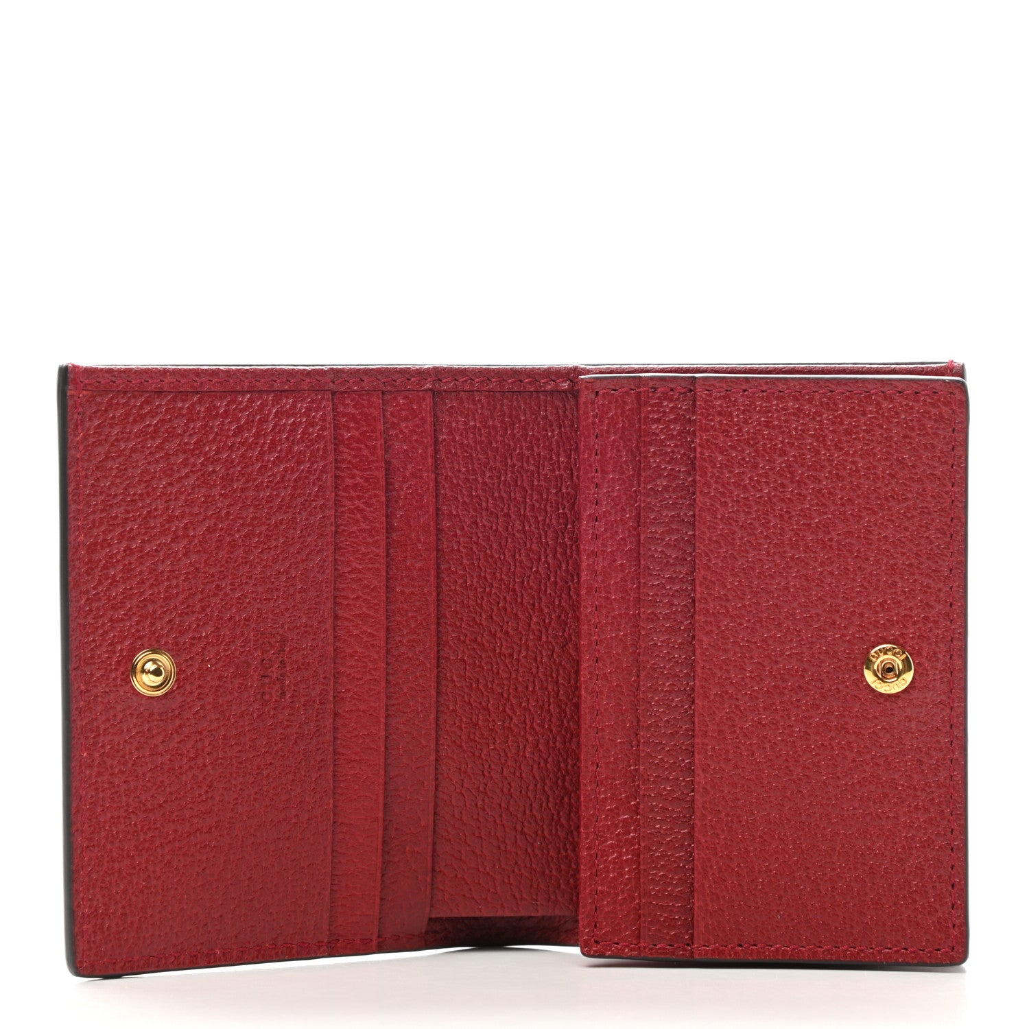 Gucci GG Supreme Monogram Flora Web Ophidia Card Case Red 5 of 8