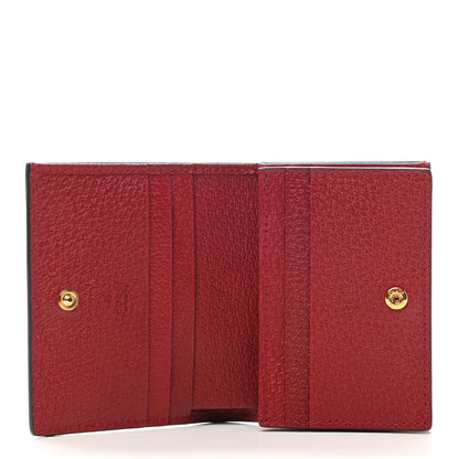 Gucci GG Supreme Monogram Flora Web Ophidia Card Case Red 5 of 8