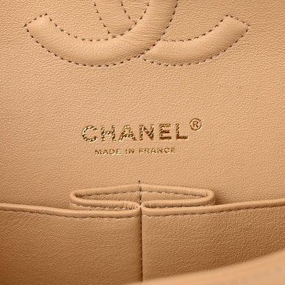 Chanel Caviar Quilted Medium Double Flap Beige 6 of 13