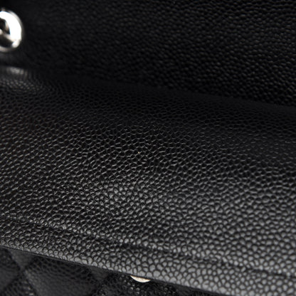 Chanel Caviar Quilted Medium Double Flap Black 10 of 15