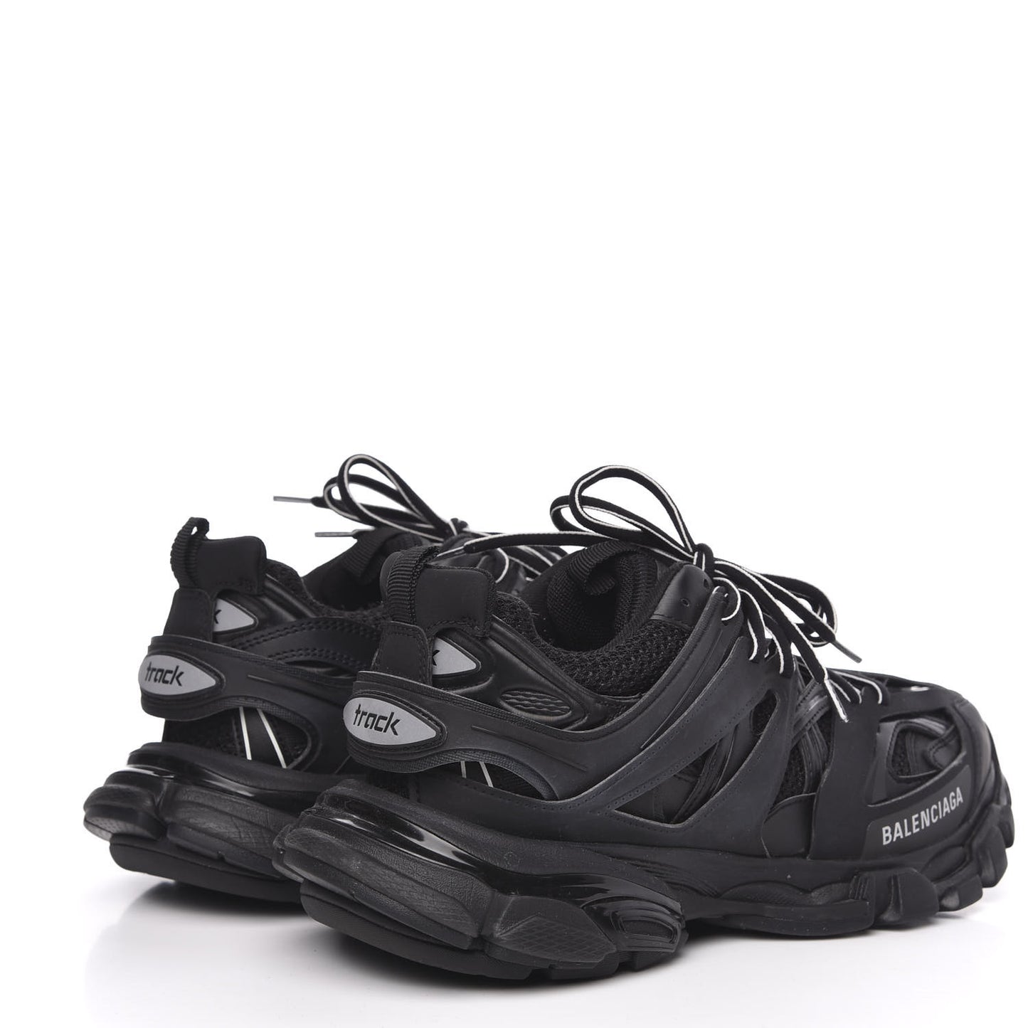 Mesh Nylon Track Sneakers 40 Black