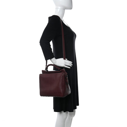 3.1 Phillip Lim Grained Calfskin Small Ryder Satchel Burgundy 2 of 10
