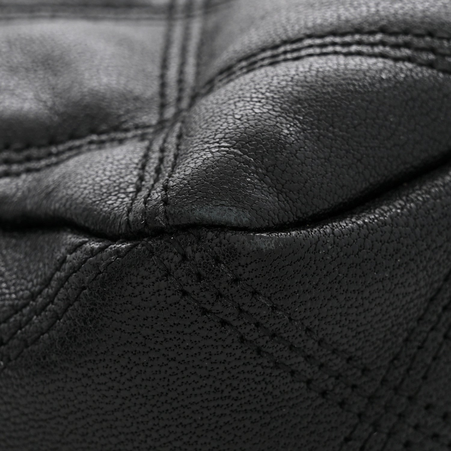 Saint Laurent Grained Lambskin Quilted Mini Becky Double Zip Bag Black 11 of 11