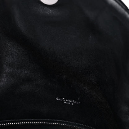 Saint Laurent Lambskin Quilted Small Loulou Puffer Monogram Chain Satchel Black 13 of 13