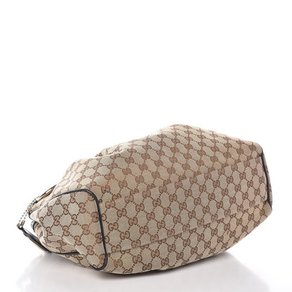 Gucci Monogram Medium Sukey Tote Beige Ebony Black 4 of 9