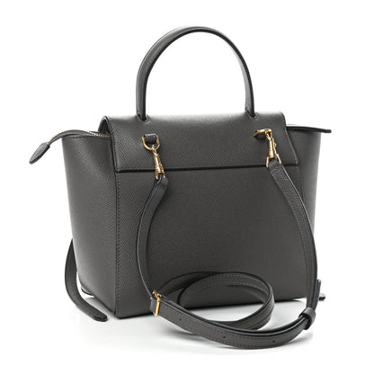 Celine Grained Calfskin Nano Belt Bag Grey 3 of 9