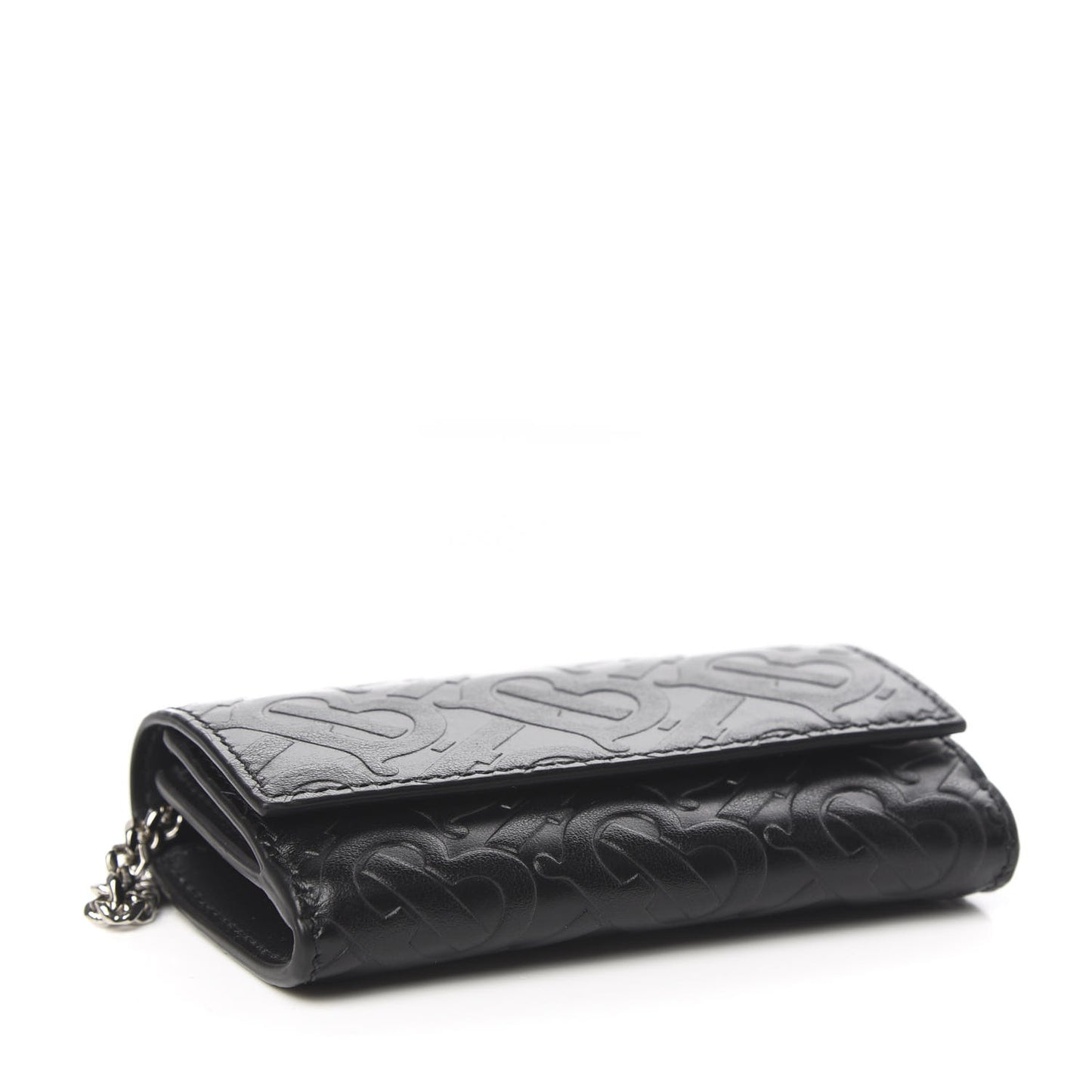 Calfskin Embossed Monogram Wallet On Chain Black