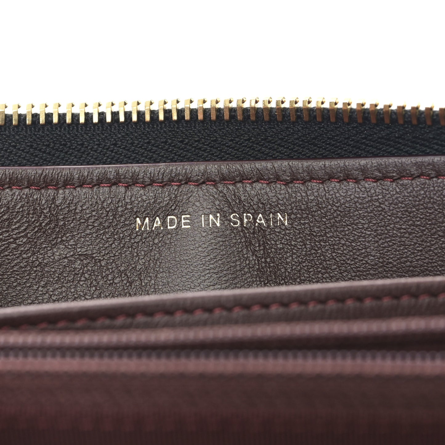 Lambskin Quilted Large Gusset Zip Around Wallet Black
