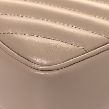 Saint Laurent Calfskin Matelasse Monogram Lou Camera Bag Dark Beige 8 of 11