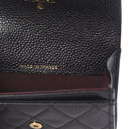 Chanel Caviar Quilted Flap Card Holder Black 9 of 12