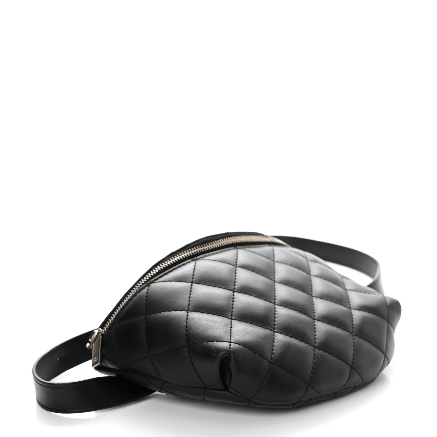 Chanel Calfskin Quilted Waist Belt Bag Black 4 of 10