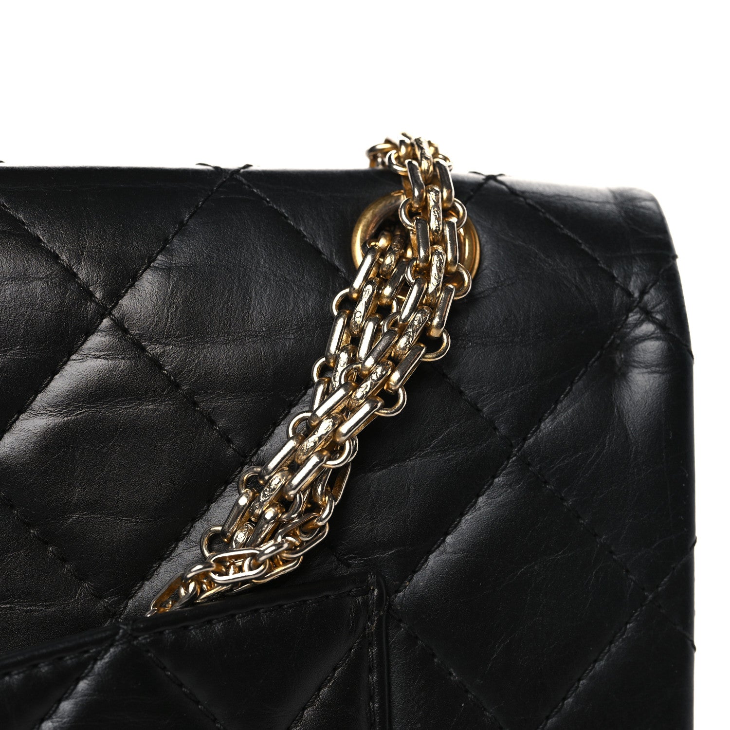 Chanel Aged Calfskin Quilted 2.55 Reissue 227 Flap Black 11 of 12