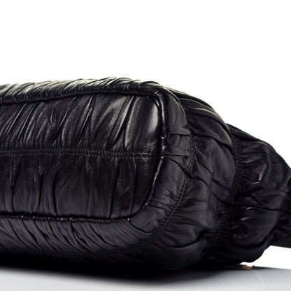 Prada Nappa Gaufre Clutch Black 9 of 9