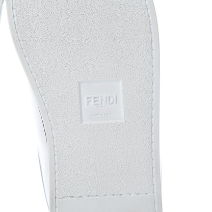 Fendi X JOSHUA VIDES Nappa Rockoclick Slip On Sneakers 40 Snow White Black 6 of 9