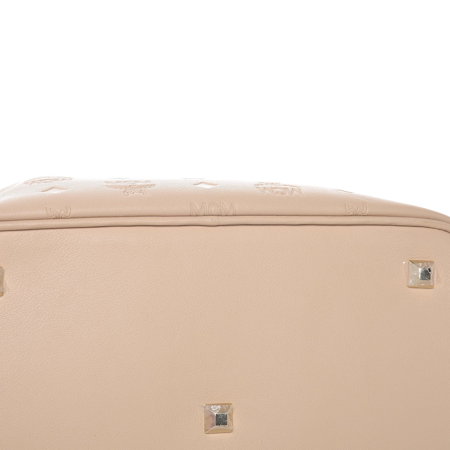 MCM Calfskin Ottomar Monogram Essential Bucket New Beige 13 of 13