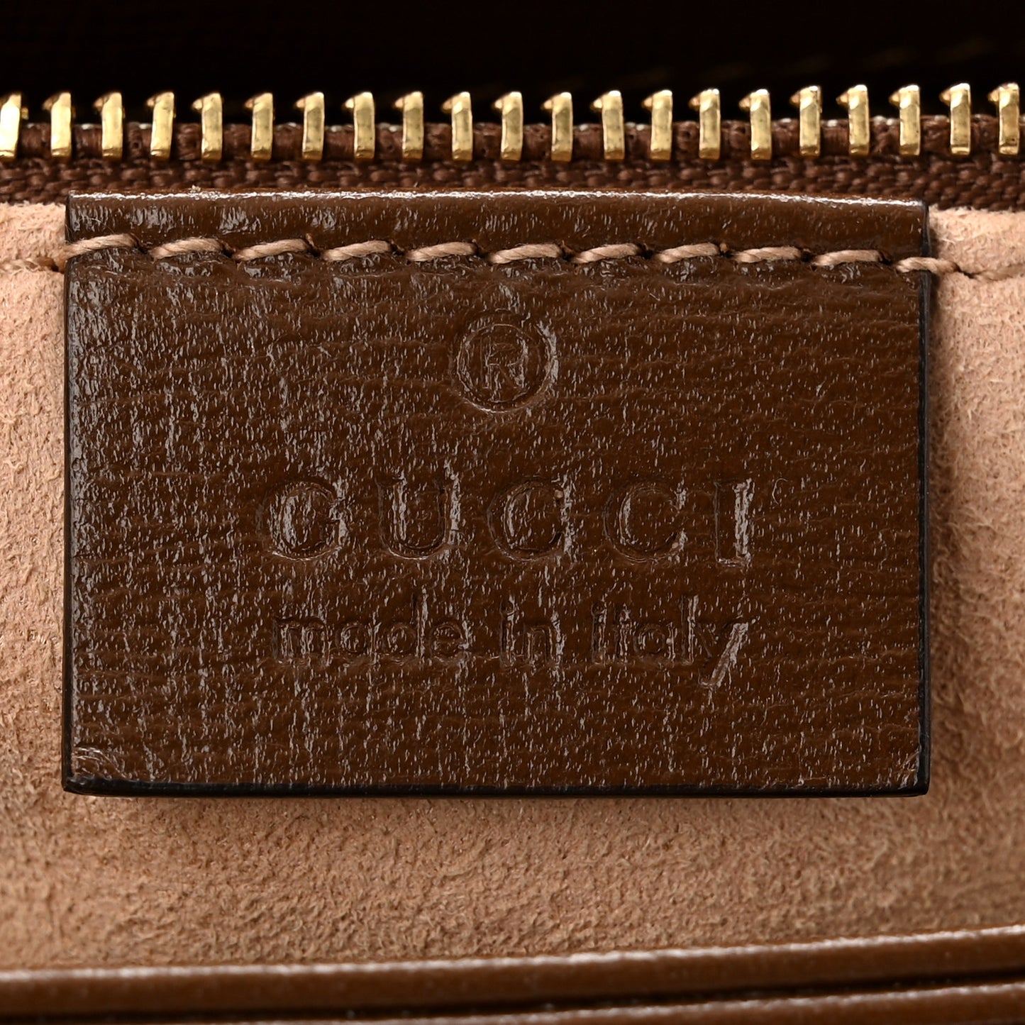 GG Supreme Monogram Horsebit 1955 Shoulder Bag  Beige Brown Sugar