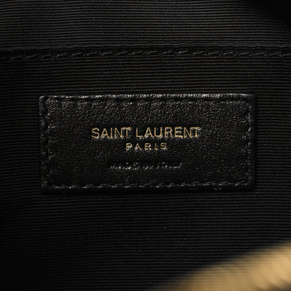 Saint Laurent Calfskin Matelasse Monogram Lou Camera Bag Black 6 of 10