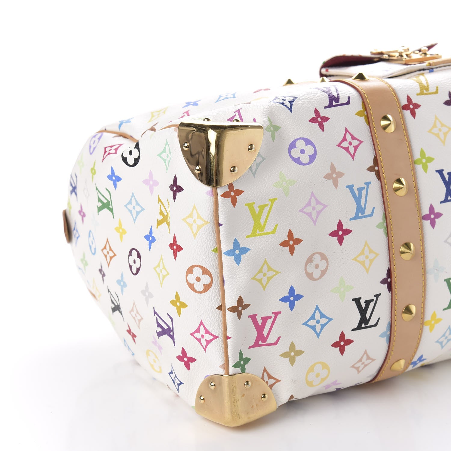 Louis Vuitton Monogram Multicolor Keepall 45 White 5 of 8