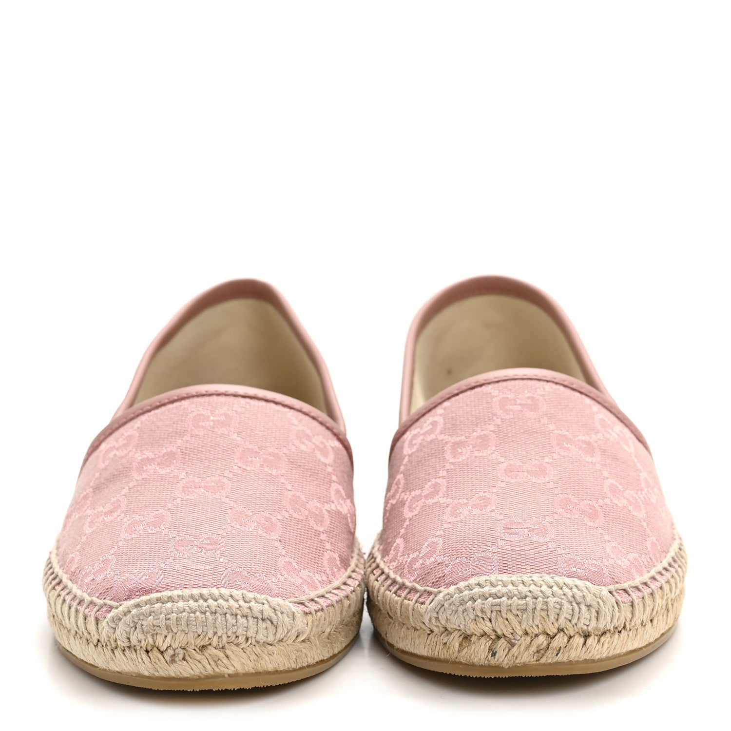 Gucci Monogram Espadrilles 37.5 Soft Pink 3 of 11