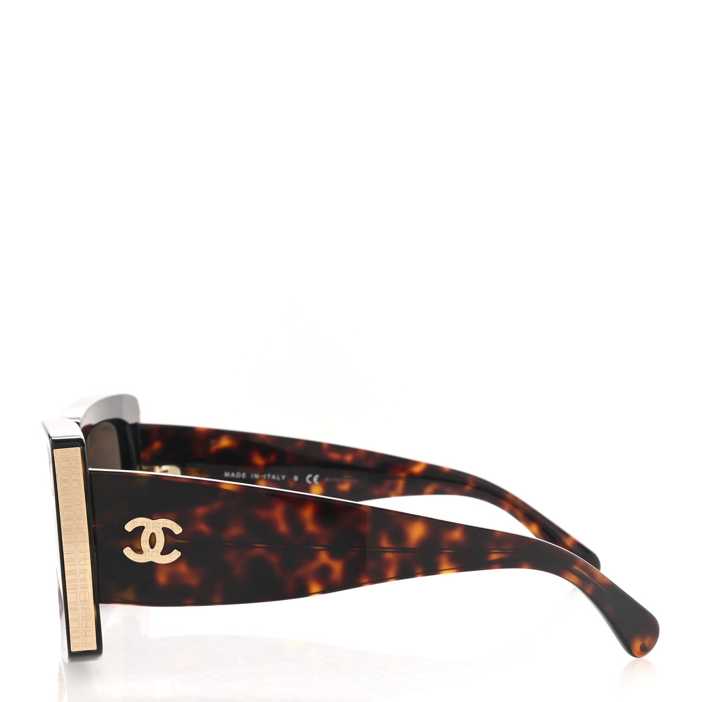Acetate Rectangle Sunglasses 5435 Tortoise