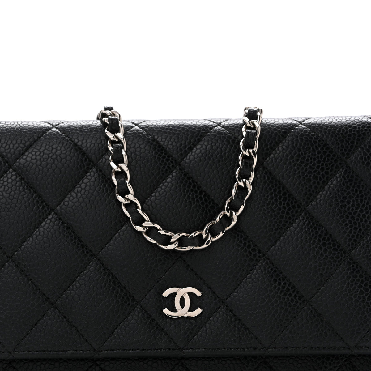 Chanel Caviar Quilted Wallet On Chain WOC Black 9 of 14