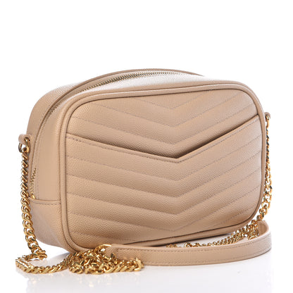 Saint Laurent Grain De Poudre Matelasse Monogram Mini Lou Camera Bag New Powder 3 of 16