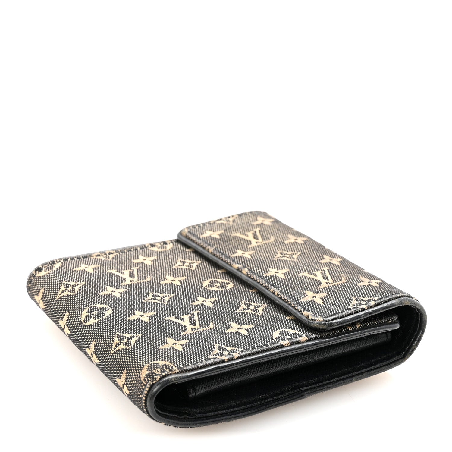 Louis Vuitton Mini Lin Compact Wallet Blue 4 of 6