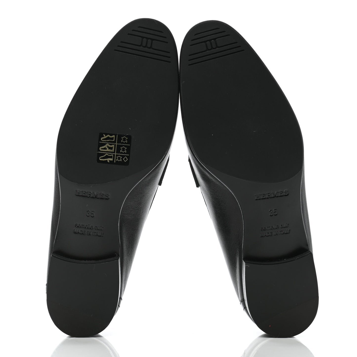 Goatskin Womens Paris Loafers 35 Black